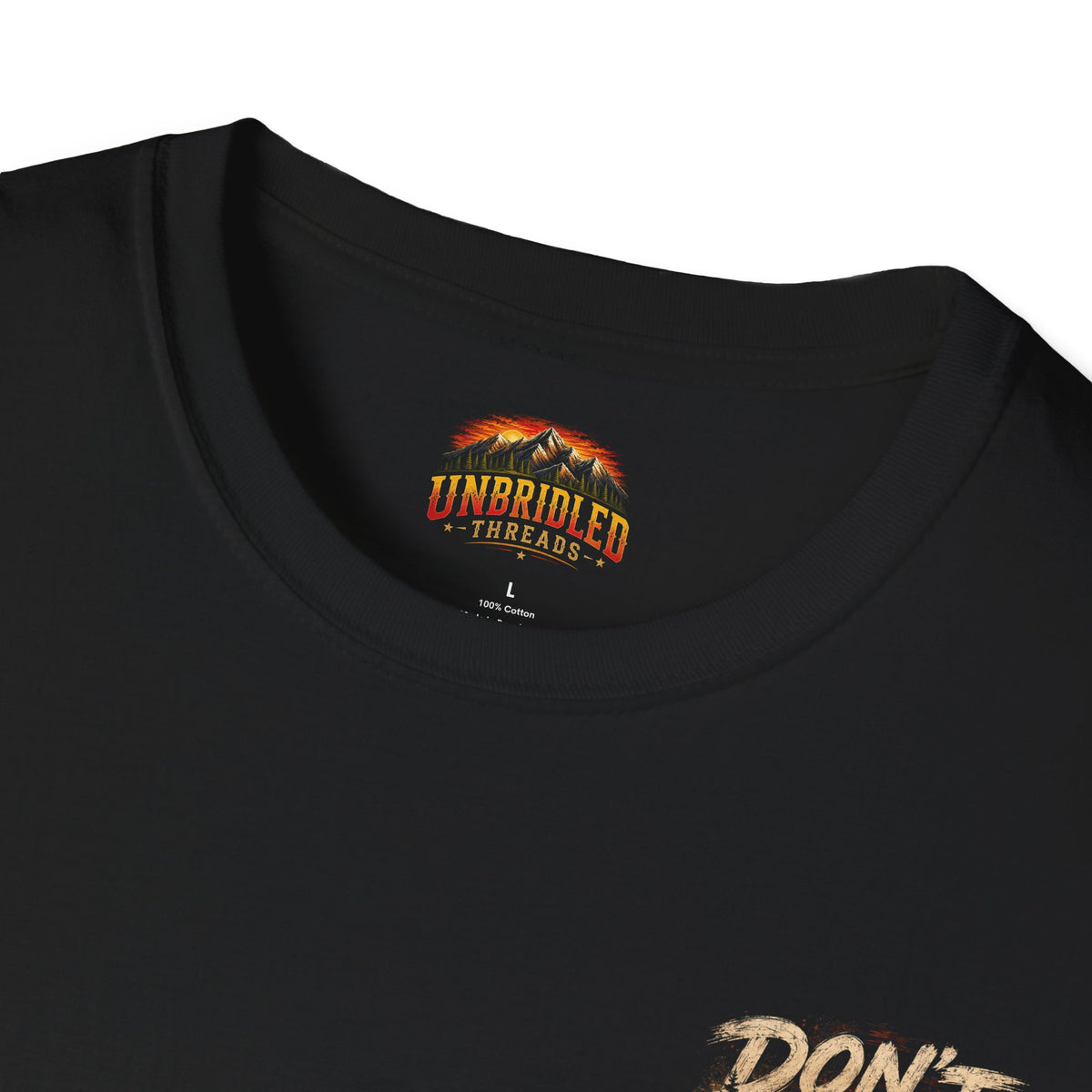 "Don't Follow Me I'M Lost Too"   Black Front And Back Graphic T-Shirt