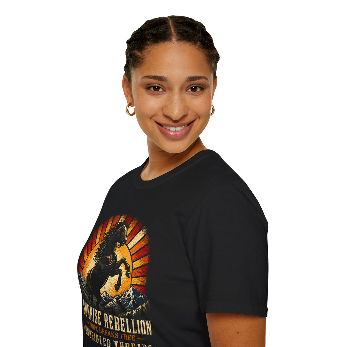 Sunrise Rebellion Vintage Graphic Tee — Hope Breaks Free