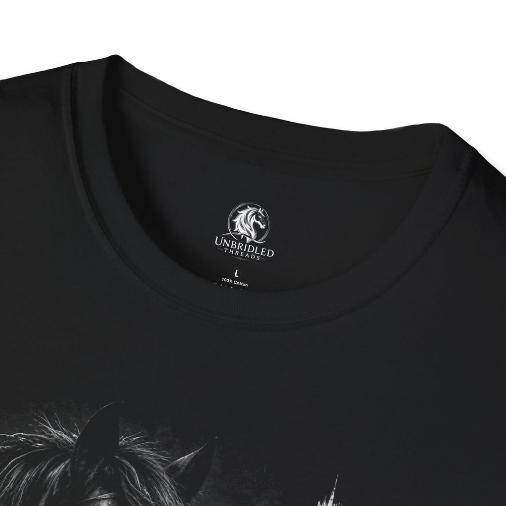 Horse & Faith T-Shirt — "My Horse Is My Partner...God My Guide" Christian Equestrian Tee