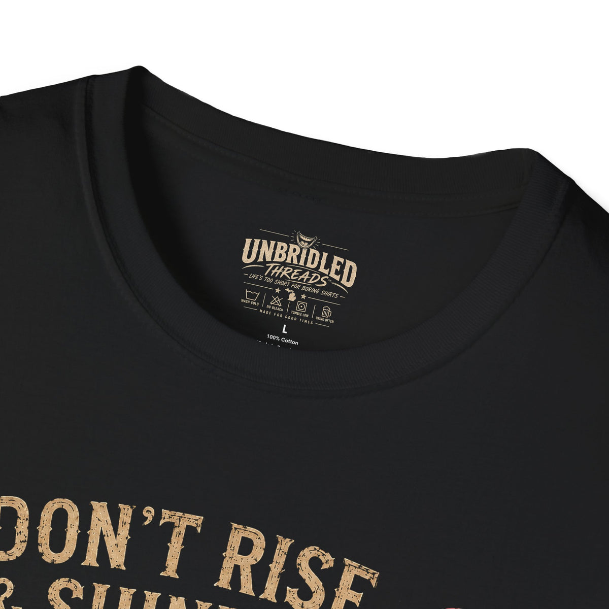 Funny Coffee T-Shirt  "I Don't Rise & Shine, I Caffeinate & Hate Everyone"  Graphic Black Tee