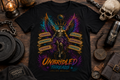Angel of Resilience Graphic T-Shirt — "Unbridled" Inspirational Winged Armor Tee
