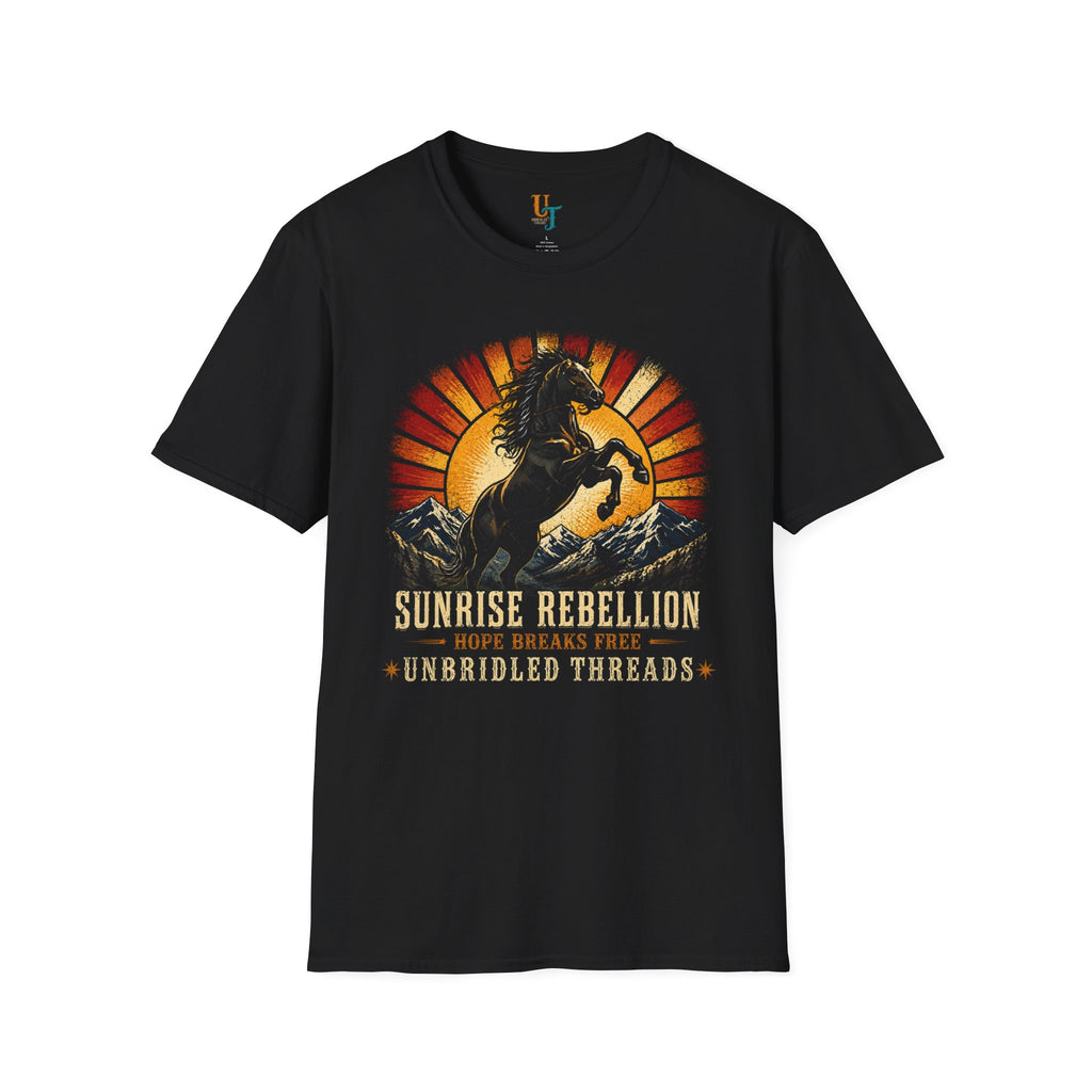 Sunrise Rebellion Vintage Graphic Tee — Hope Breaks Free