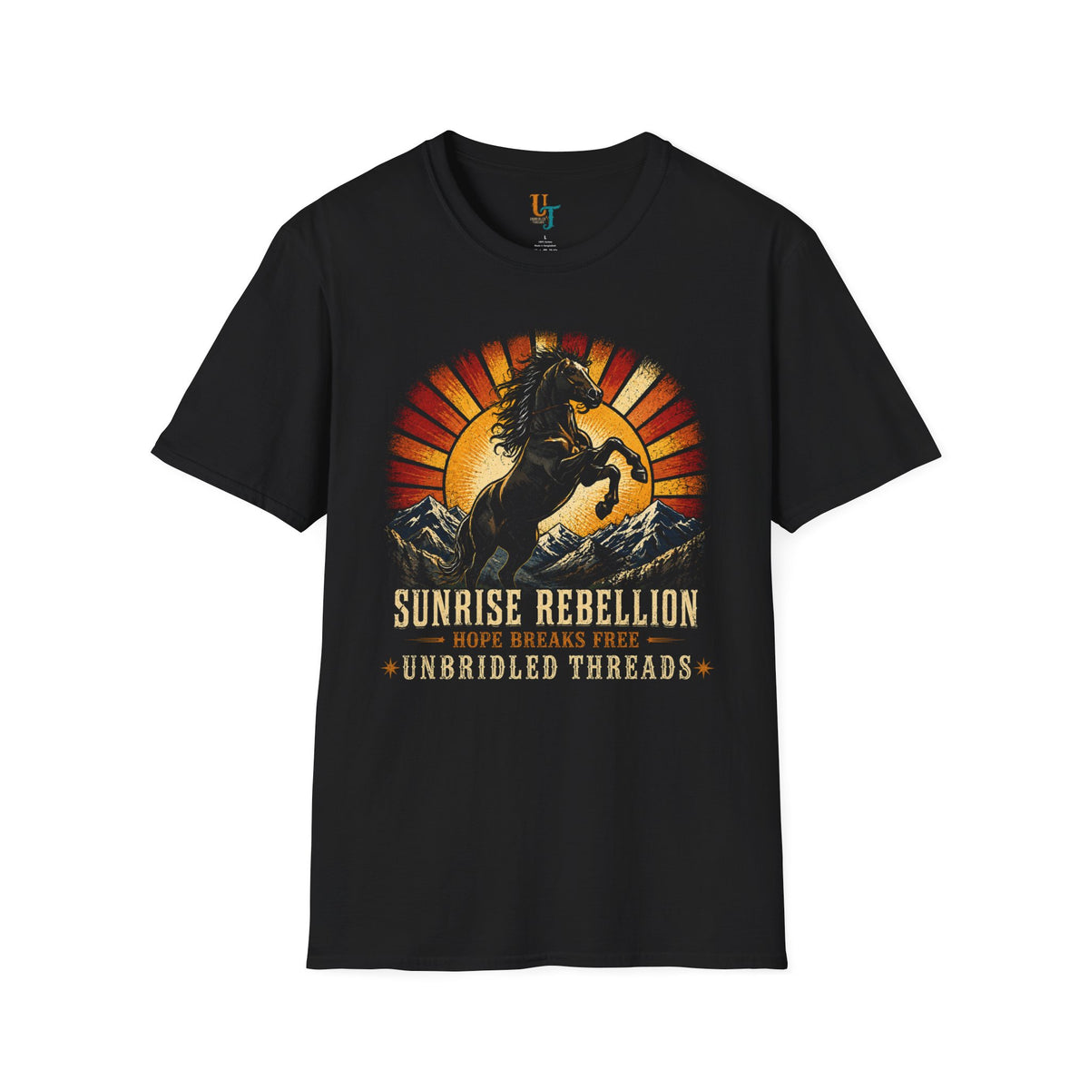 Sunrise Rebellion Vintage Graphic Tee — Hope Breaks Free