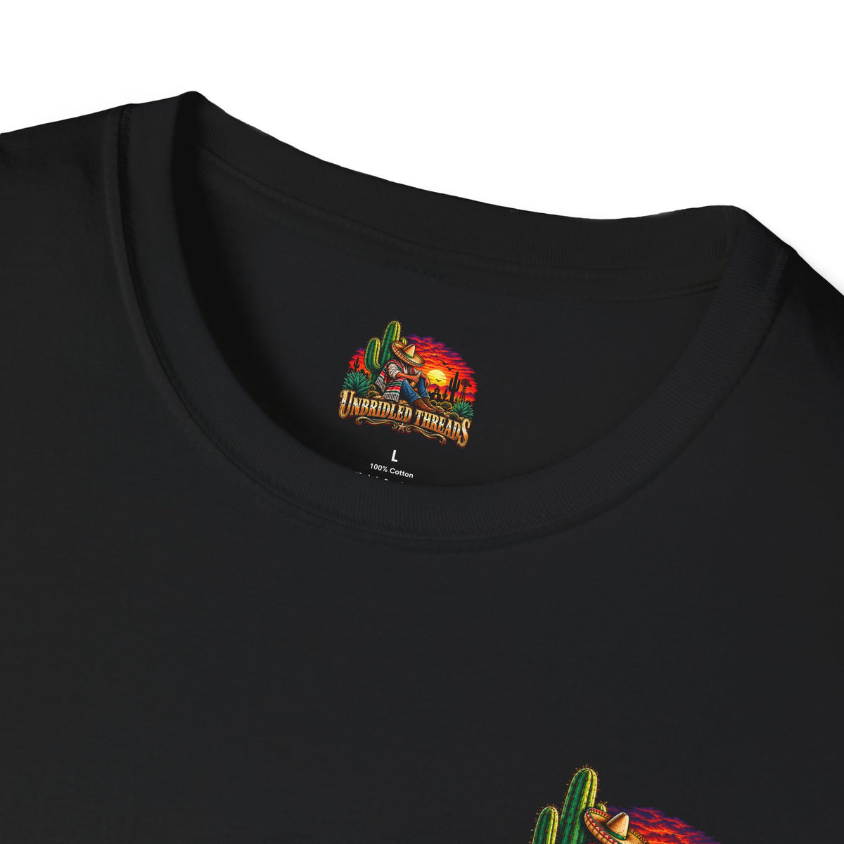 La Hacienda logo palm sunset T-Shirt | Mexican hacienda design